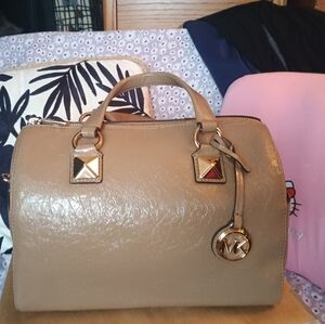Michael Kors Tan Leather Satchel